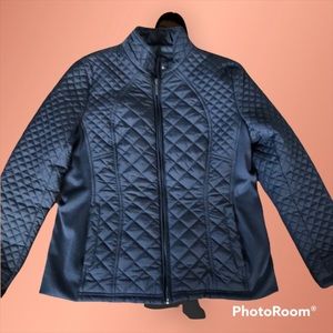 Navy Quilted Jacket